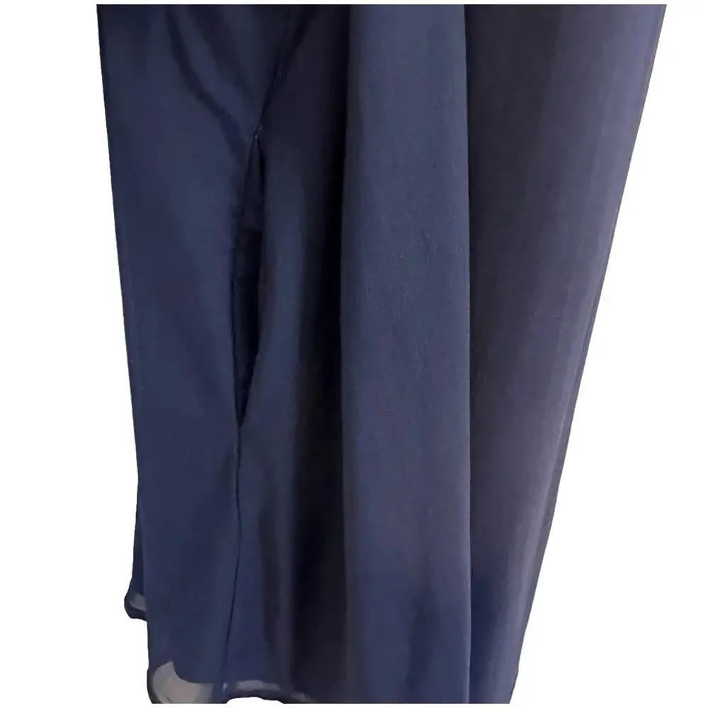 Revolve x NBD Lisa Mini Shift Racerback Dress Midnight Indigo Blue Size XS